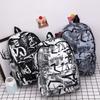 Nouveau Sac à Dos Scolaire Couple Lettres Graffiti Mode Loisirs Voyage Multifonctionnel