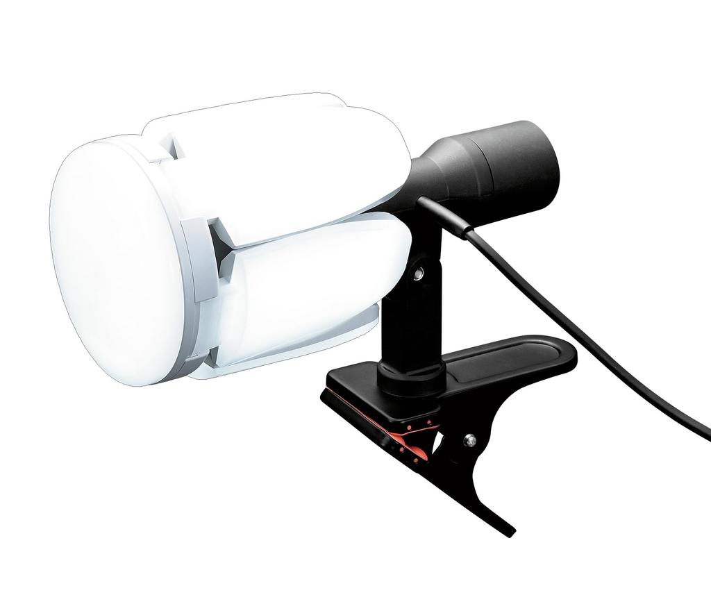 Takagi SAKUTO NEO 90W LED Clip Light CLT-90SLA EARTH MAN with Magnet, Side-Connected Outlet, Indoor Use, Adjustable Illumination Range, Work Light,