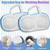 2-Pack Bra Wash Bags- Non-Deform Lingerie Laundry Bags for Washing Machine & Storage, Women's Delicates Underwear (A-C Cups)