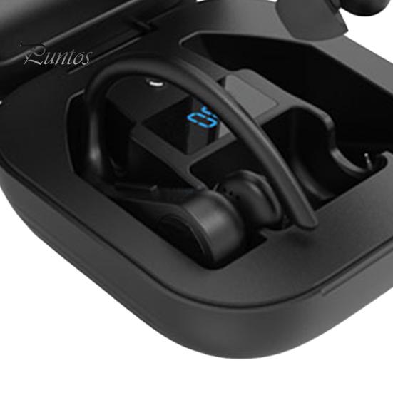 1 Pair Wireless Earbuds Long Battery Life High Clarity ABS Bluetooth-compatible 5.0 Waterproof In-ear Headphone for Running