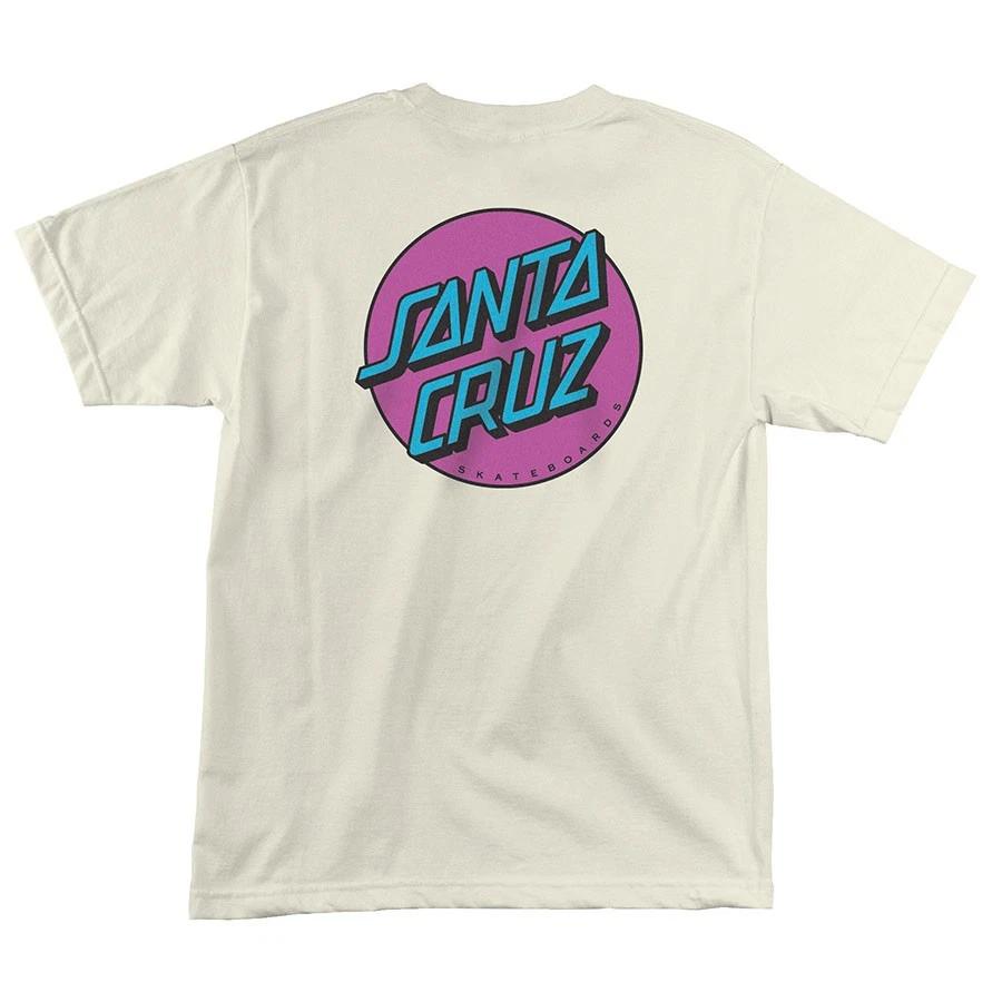 Santa Cruz OTHER DOT Skateboard T Shirt CREAM S