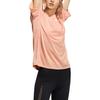 Adidas T Shirts Women's Pink Crew Neck Moderate Straight Fit H51188