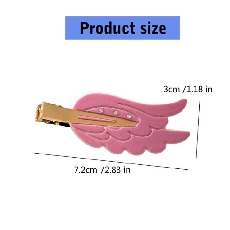 Beliebte Flügelform Haarspange Seitenhaarspange Rutschfestes Design Haarnadel Für Kinder Jugendliche Tägliches Tragen Mode Damen Accessoires