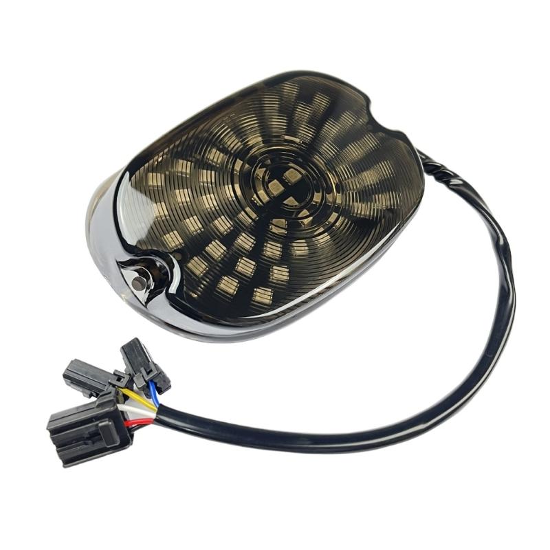 LED Tail Light Integrated Brake Turn Signal Rear Lights License Plate Rear Light Replacement Smoked Taillight 1