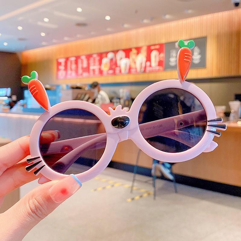 Kinder UV-Schutz Sonnenbrille Jungen und Mädchen Niedliche Cartoon Kinder Anti-Rutsch Sonnenbrille Baby Brille Tide