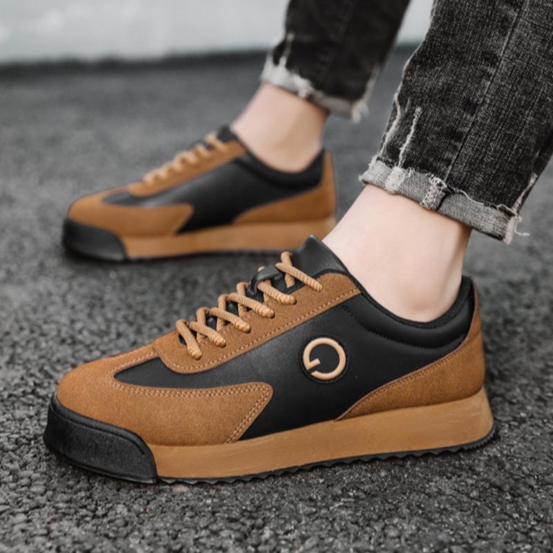 Fashion Men's Shoes 2024New Autumn Fashion Leather Casual Shoes British Style Luxury Brand Board Shoes Platform Sneakers Chaussure Homme