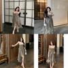 Pure Desire Green Casual Dress With Knit Fabric For Summer Chic Women