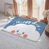 Floor Mat Eco Flannel Doormat Non-Slip Odorless Indoor Soft Short Plush Floor Rug INS Korean Cute Style