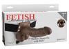 Fetisch-Fantasie-Serie - Strap-On-Geschirr mit hohlem natürlichem Dildo Dunkel