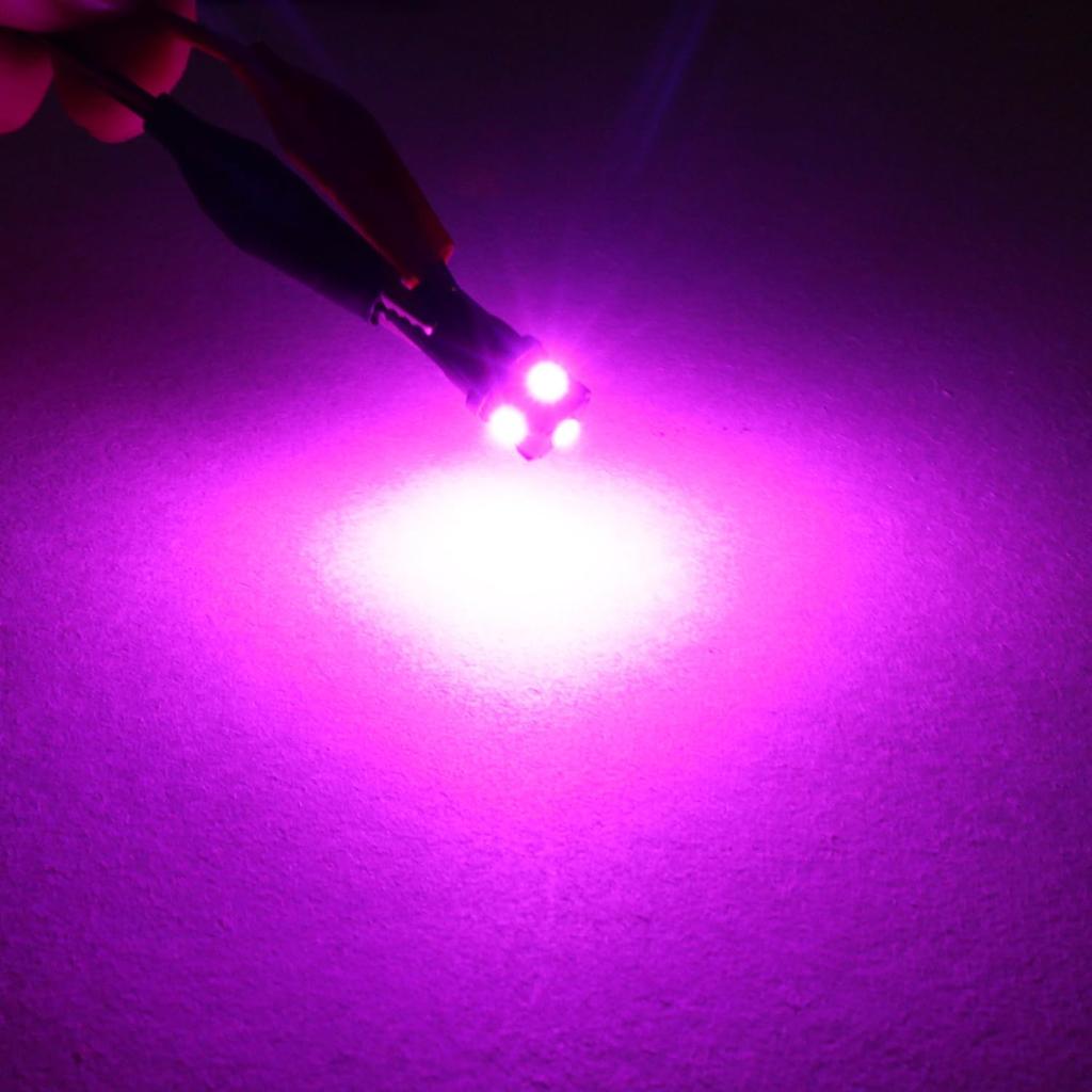 PHINLION 194 LED Light Bulb Purple 168 2825 W5W T10 Wedge 5-SMD 3030 Chipsets LED Replacement Bulbs for Car Interior Dome Map Door Courtesy Parking