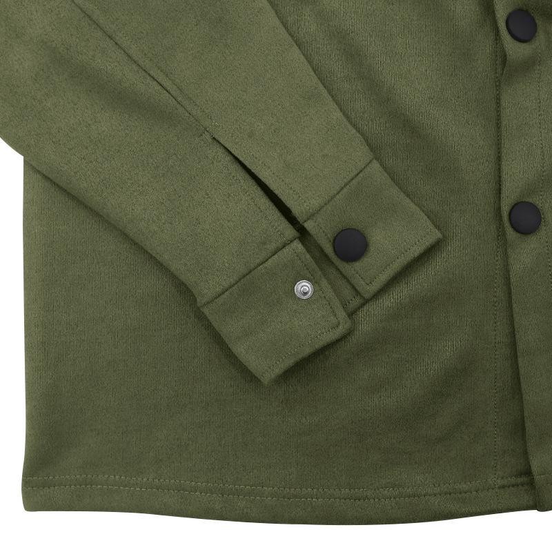 Men's Slim Fit Suede Jacket and Pants Set - Solid Color, Single-breasted, Autumn/Winter European Style.