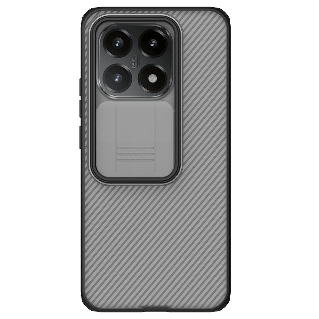 NILLKIN Camshield Pro Serisi Xiaomi 15T İçin Kılıf TPU + PC Şeffaf Siyah Kamera Kaydırıcılı Telefon Kılıfı