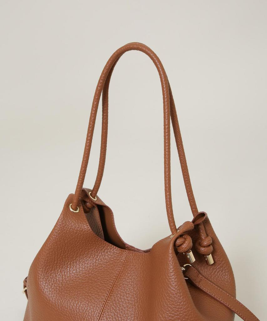 Nano Universe Knot Handle Big Tote Bag, Women's, F 050, Brown, 669-6132303