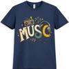 Music T Shirt Boombox Headphones Retro DJ Sound Graphic Vintage Tee