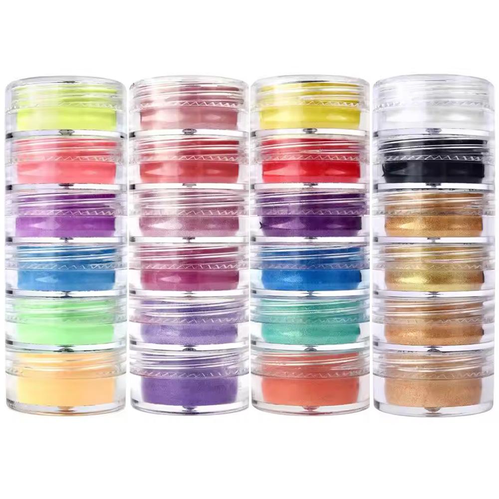 24/60 Colors Pearl Mica Glitter Powder for Epoxy Resin DIY Craft Projects - Sparkle Filler Material