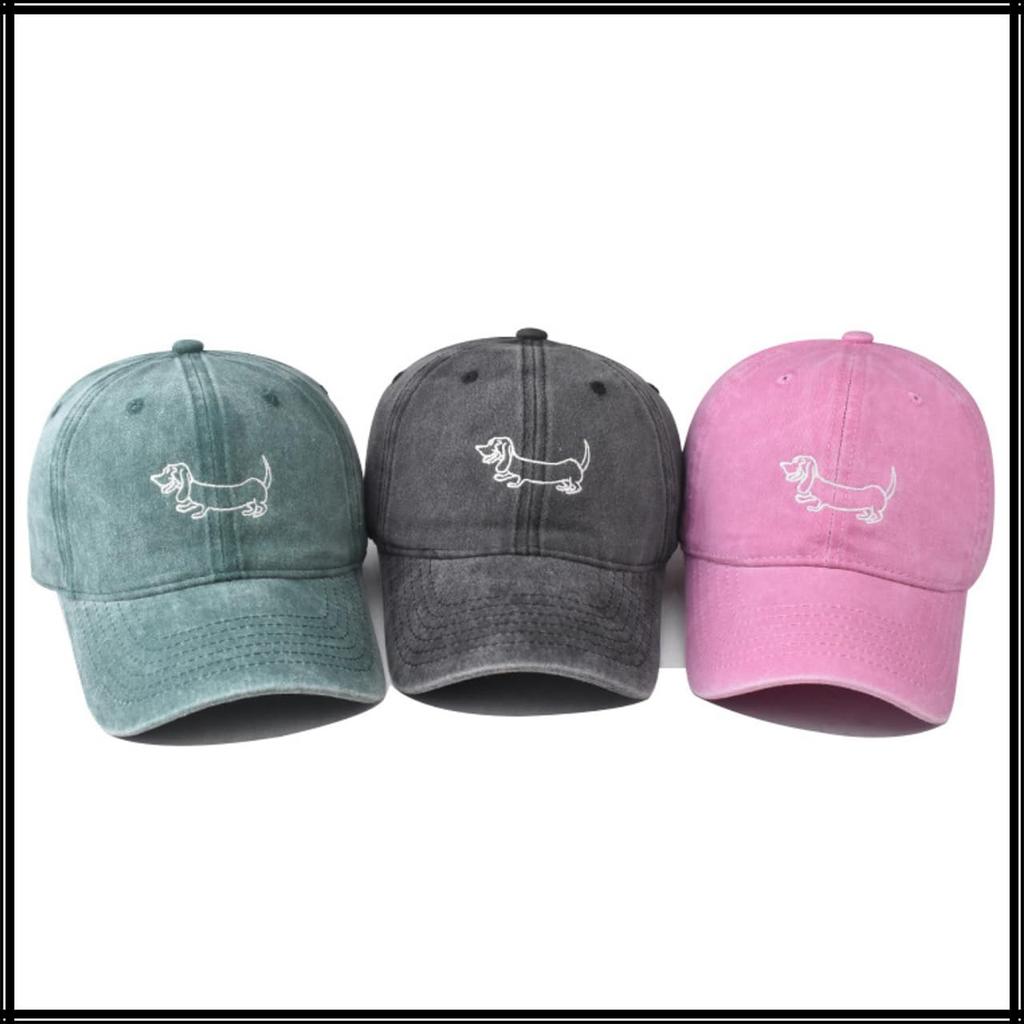 Sun CZA412 [White Fang] Hut, Kappe, Bestickt, Tier, Schutz, Sport, Stilvoll, Niedlich, Damen, Herren, (blau)