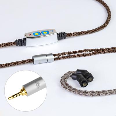 Okcsc ZT8 JH Vyměnitelný kabel pro sluchátka a s basy Kompatibilní s OFC JH JH13 V2 Layla a 4-pinovými sluchátky, 8-žilový, Nastavení, Audio, Astell&Kern,