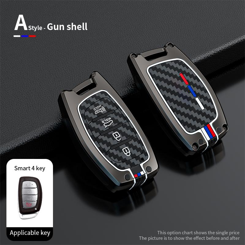 Kryt pouzdra na chytré klíče do auta ze zinkové slitiny pro Hyundai Tucson Santa Fe Rena Sonata Elantra Creta Ix35 Ix45 I10 I30 I40 autodoplňky
