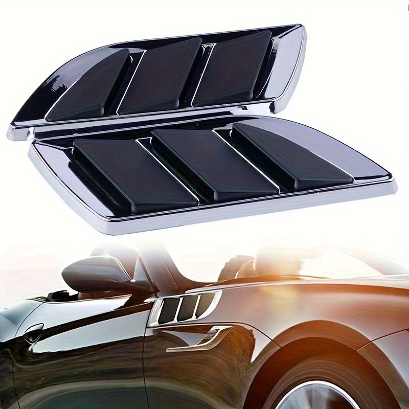 1 Pair Car Side Fenders, Vents, Airflow Spoilers, Racing Air Intakes, Exhaust Outlets, Wing Covers, Shark Gills Shapes, Decorative Stickers