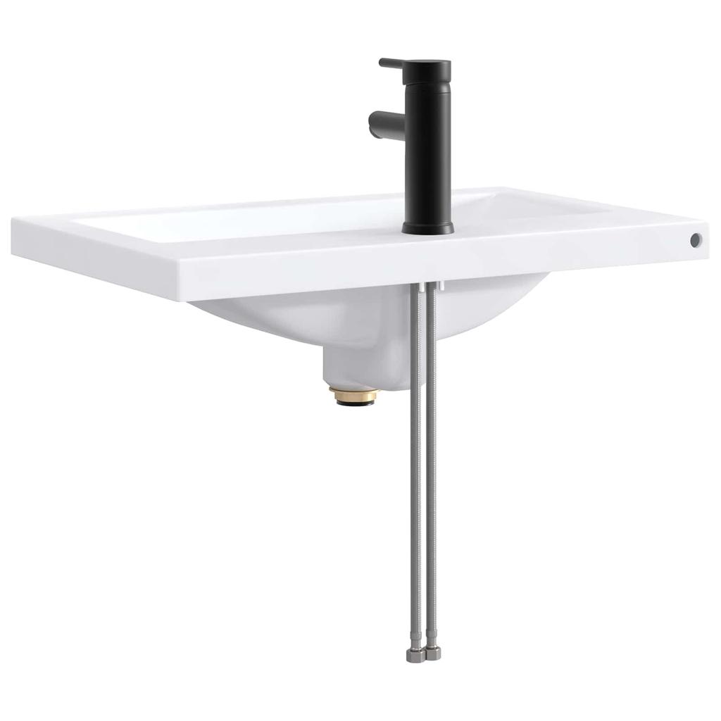 Bathroom Sink Matte Black 61 x 40 x 16.5 cm