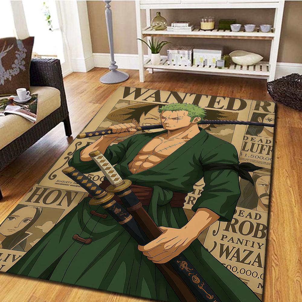 Roronoa Zoro Digital Print Carpet, Living Room Floor Mat, Bedroom Decorative Rug, Play Mat -HYQ75