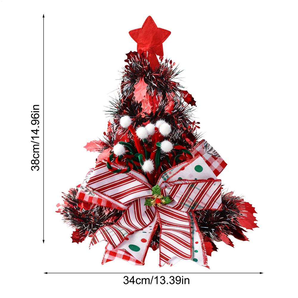 

Bow Christmas Hat Christmas Decoration Christmas Tree Top Decoration Christmas Ornaments For Bedroom Desk Home Birthday Party красный