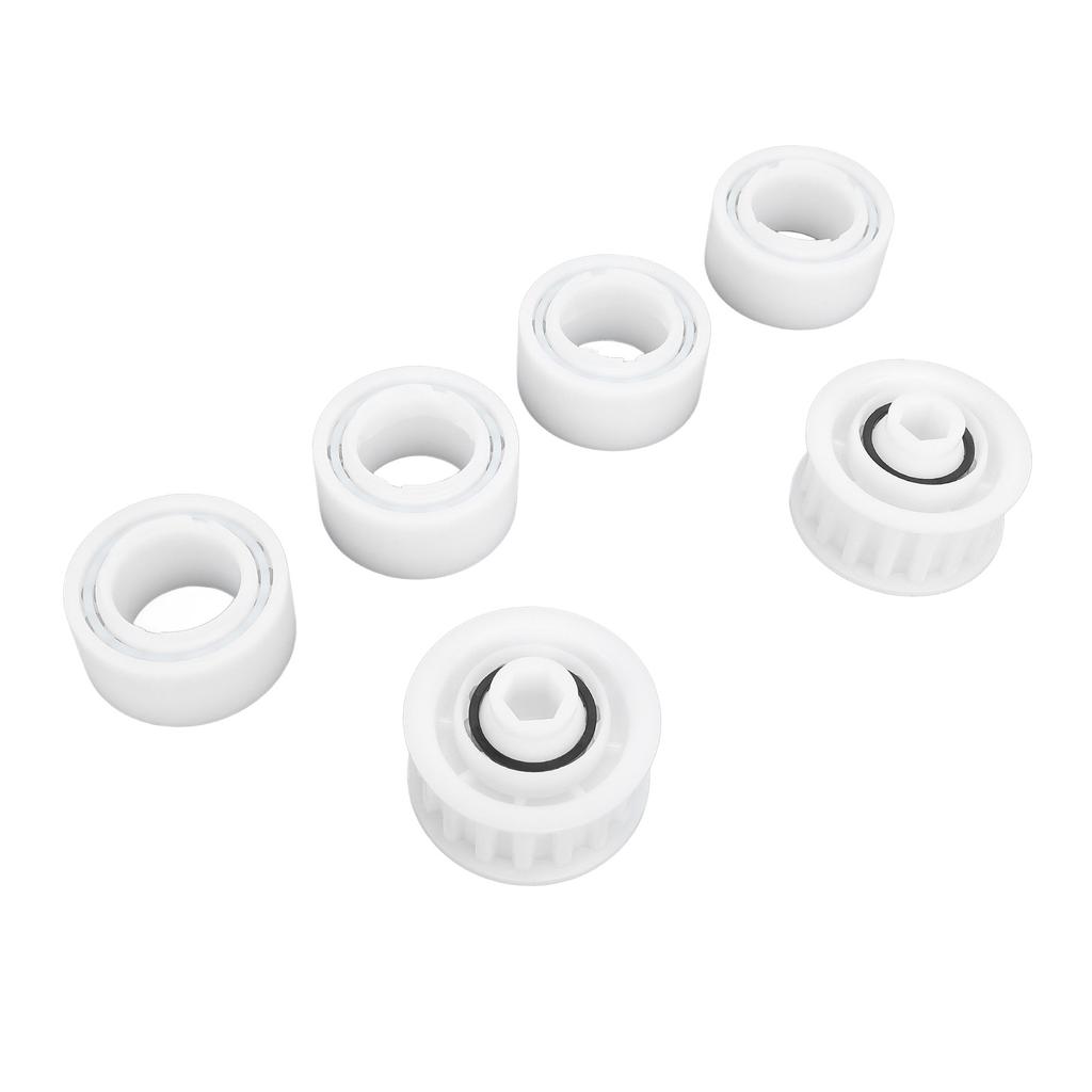 4 Pack Guide Wheels Replacement Pool Cleaner Guide Wheels with 2 Pully Gears for Maytronics for Dolphin