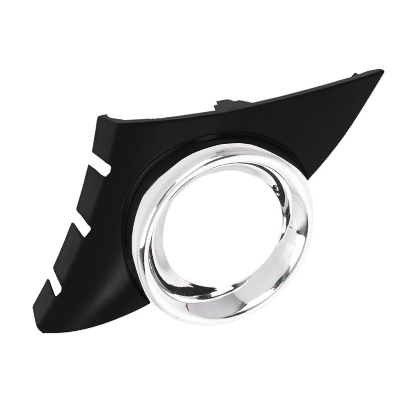Left/Right Car Front Fog Light Cover Chrome Foglights Frame Grill for PEUGEOT 207 SPORT MODELS 2006 2007 2008 2009