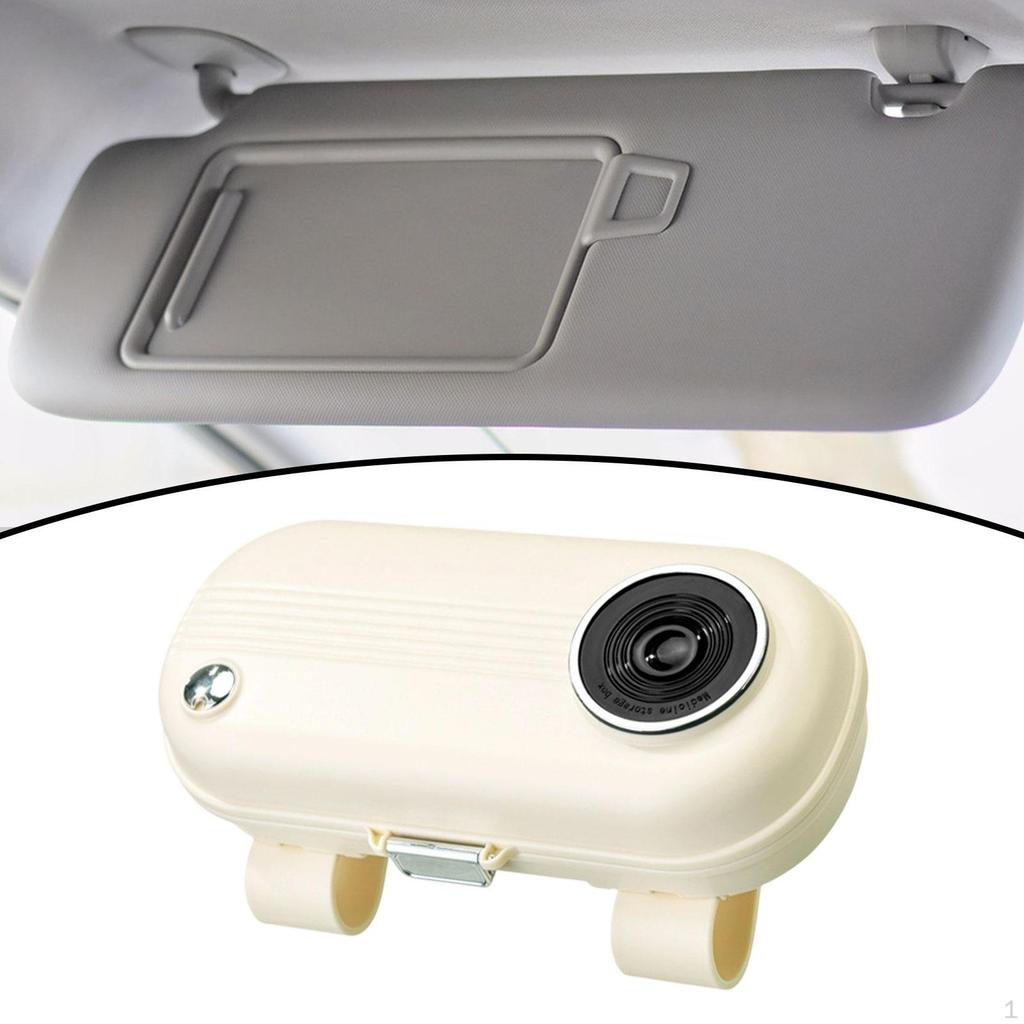 Car Sun Visor Sunglasses Holder Accessory Easy Installation Travel Document Universal Ticket