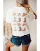 Azura Exchange Double-Side Cowboy Hat & Boots Graphic Tee