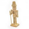 DIY Unpainted Doll Puppet Toy Figurines Wooden Nutcracker Decorations Blank Nutcracker for Christmas Party and Arts