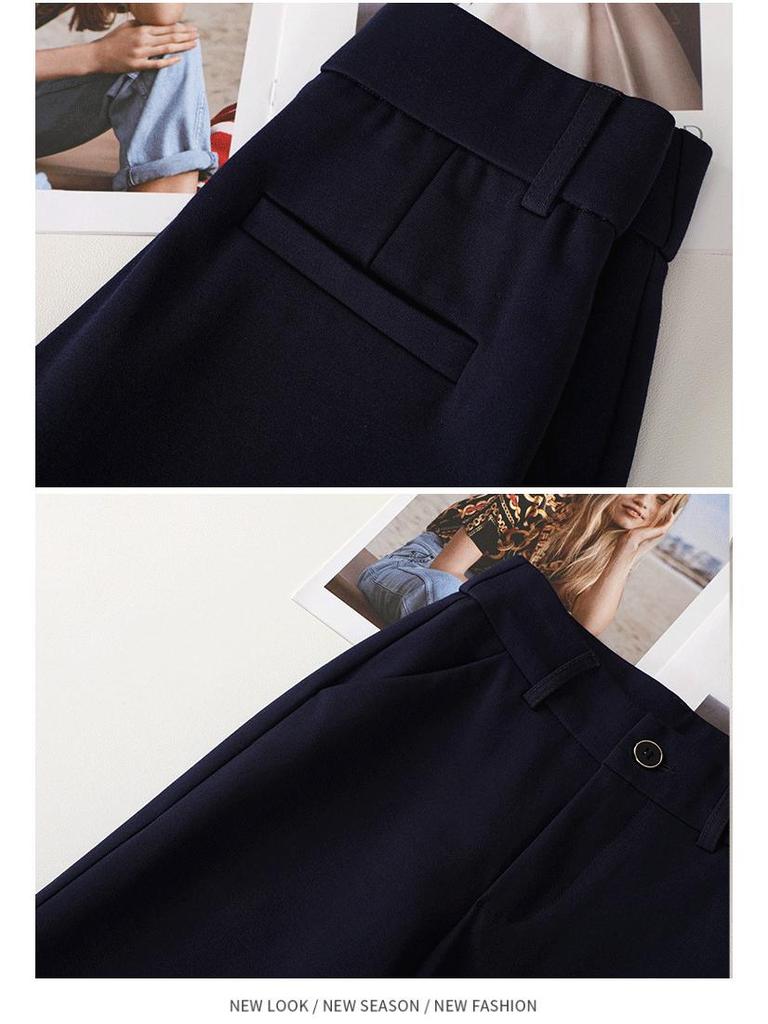 Women's High-Waist Slimming Micro-Flare Pants - 2025 Spring Collection: Versatile Slim-Fit Long Trousers