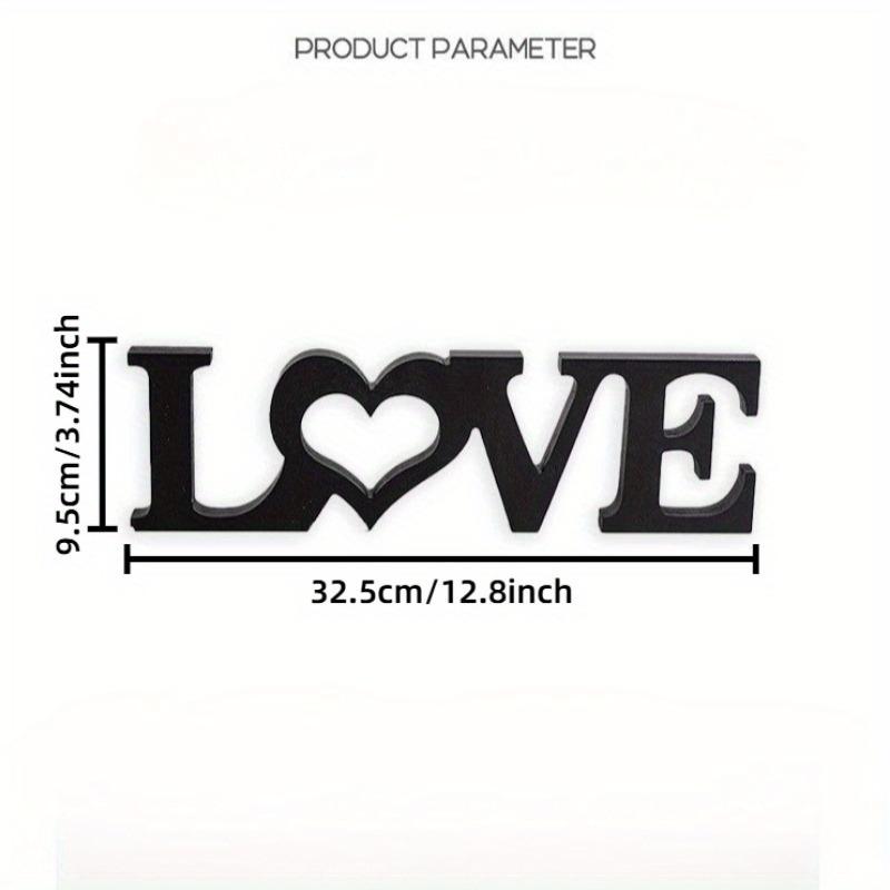 1pc Wooden English Letter “LOVE” Ornaments for Home Decoration, European Style Love One-piece Wedding Crafts, Home Decoration