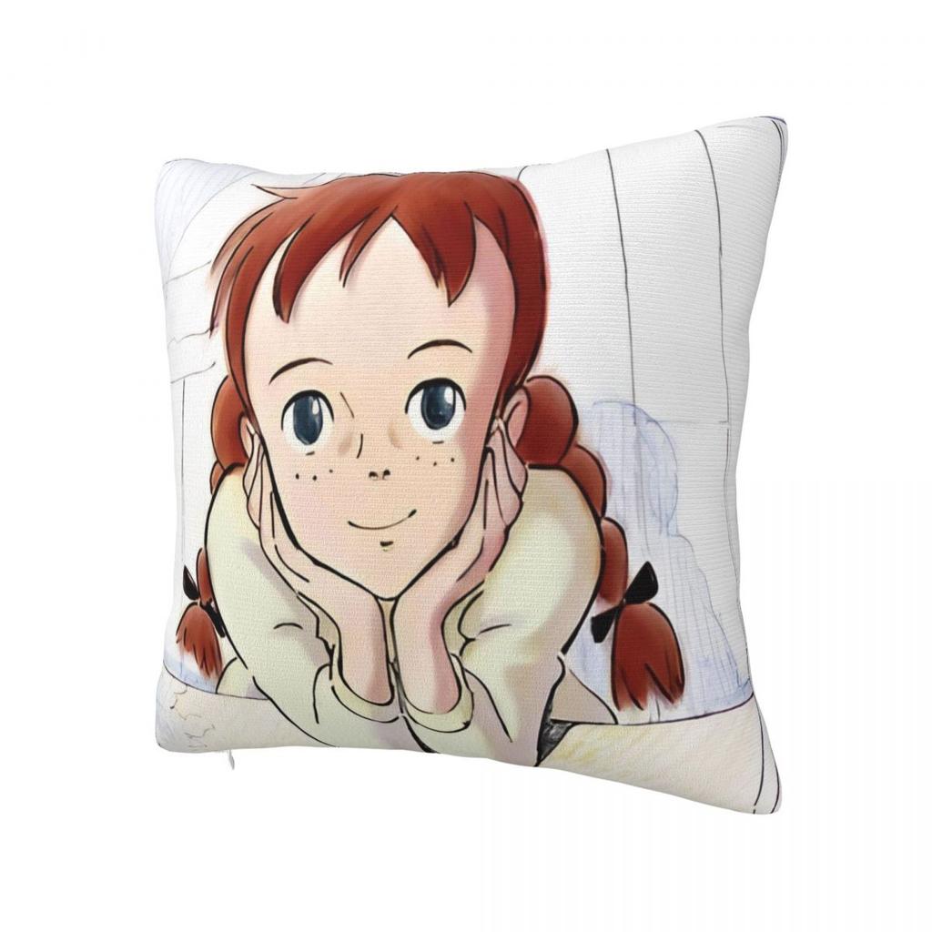 Cartoon Manga A-Anne Of Green Gables Pillow Case Cushion Cover Soft Pillow Cover Fashion Pillowcases For Sofa Home Decorative