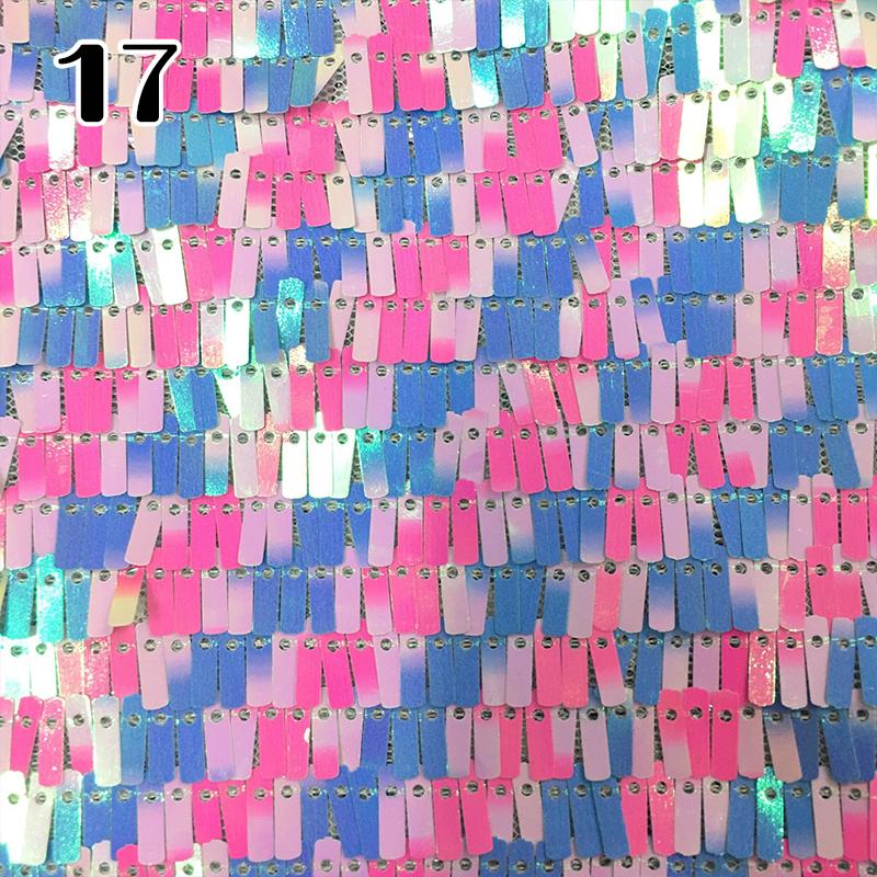 100x130cm Glitter Sparkly Fabric Iridescent Sequin Embroidery Mesh Fabric Stage Costume Party Evening Dress Decor Diy Material