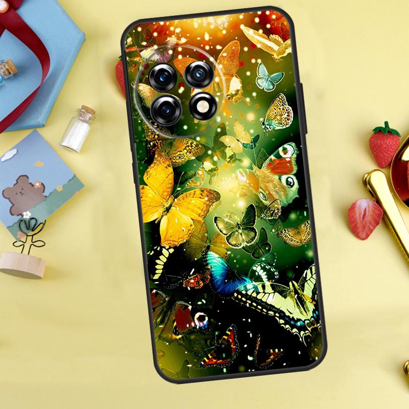 Colorful Butterfly Case For OnePlus 15 13 12 11 9 10 Pro 13T 13R 12R 10T 8T Nord 5 CE 3 4 2 Lite N20 N30 Cover