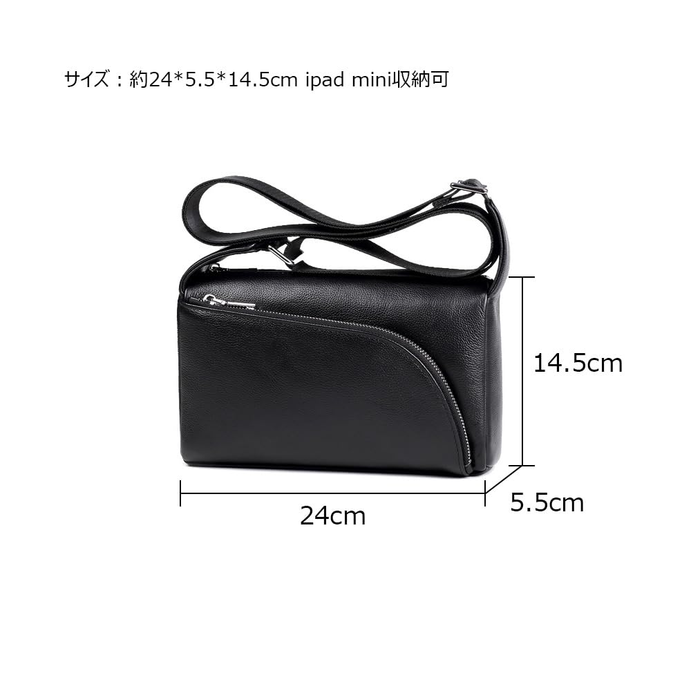 Whatna Antique-Style Tanned Natural Cowhide Leather One-Shoulder Men's Bag, 3-Way, Clutch, Shoulder Bag, Crossbody Bag, Chest Bag, Shoulder Bag,