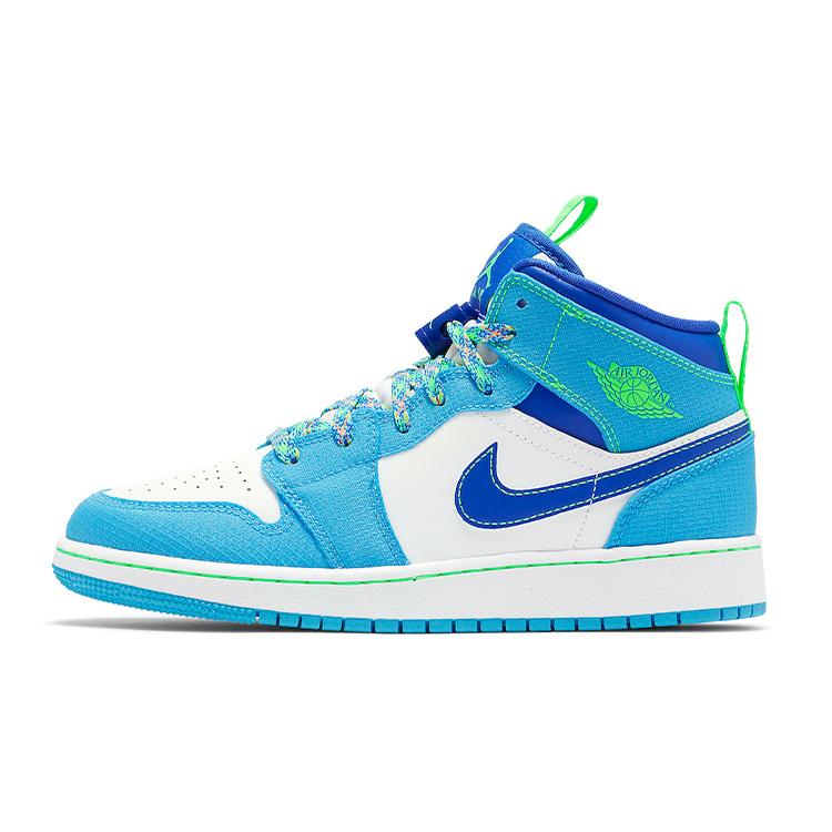 New Jordan 1 Mid SE Sprite Blue GS DA8010-400