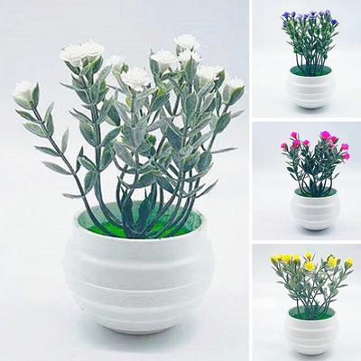 Künstlicher Blumentopf aus PP-Kunststoff, Simulation Gypsophila, kleiner Topf