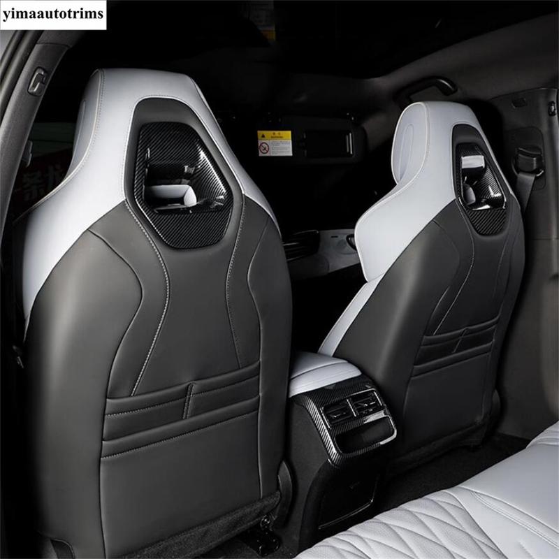 Car Seat Head Pillow Headrest Adjust Button Sequ Decoration Cover Trim For BYD Seal EV   2024 Wood Grain Accessories