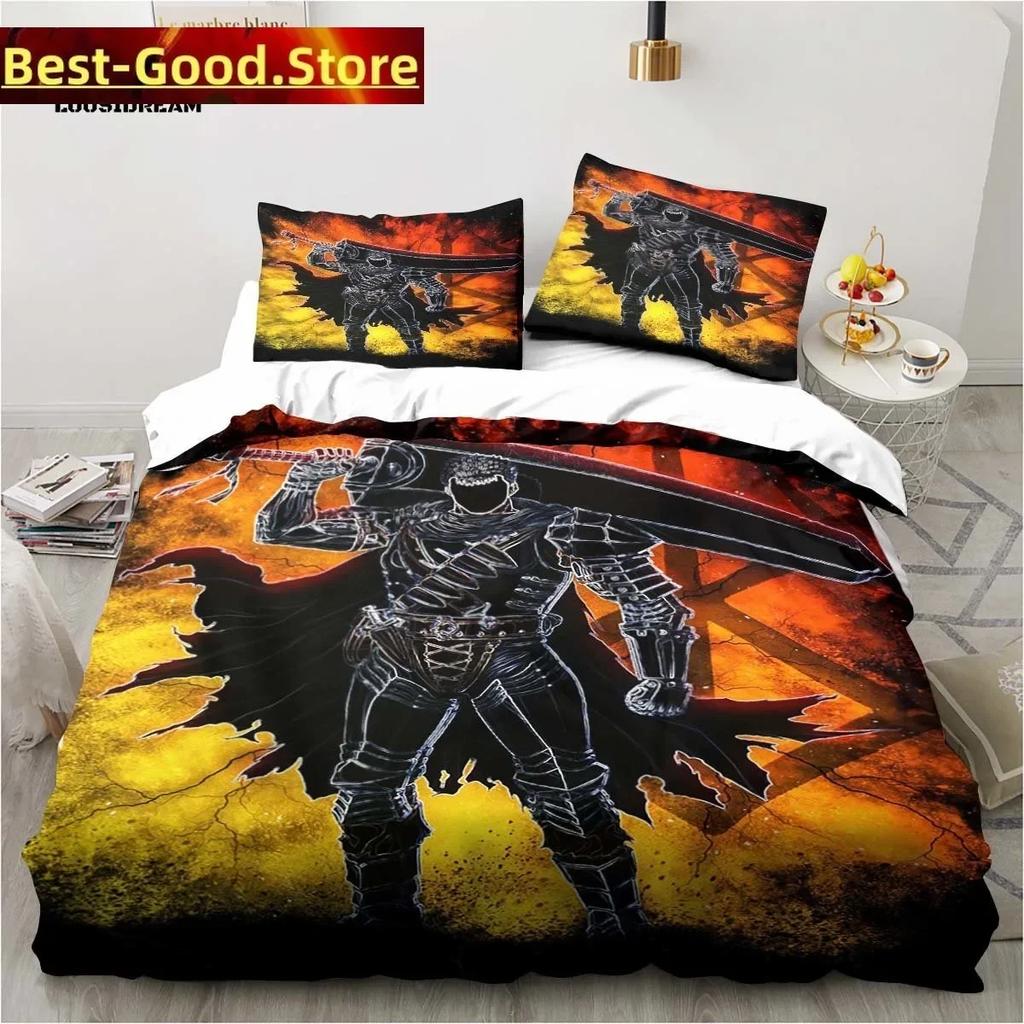 Calssic Comics Berserk Anime Christmas Navidad Gift King Twin Double Child Bedding Set Microfiber or Polyester Duvet Cover Set