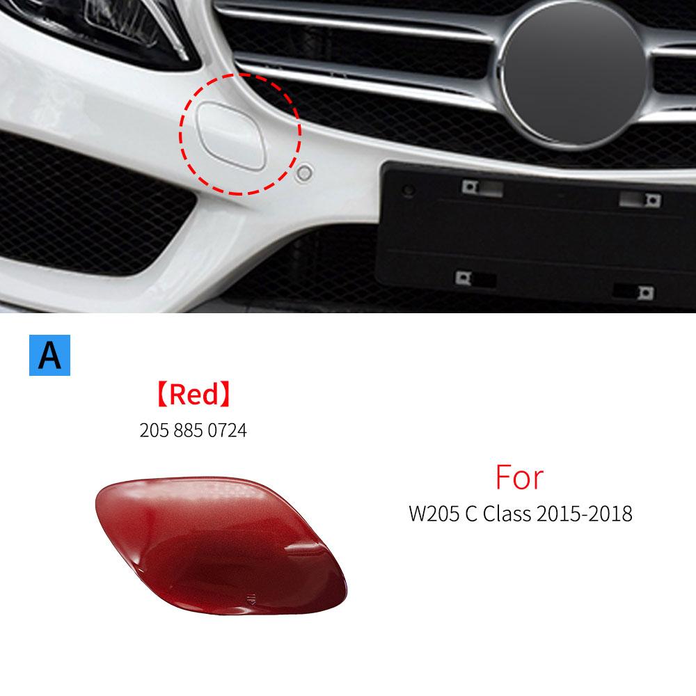 For Mercedes W205 Sport Car Front Bumper Tow Eye Cap Tow Hook Cover With Color For Benz W205 C CLASS 2015- C180 C200 C300