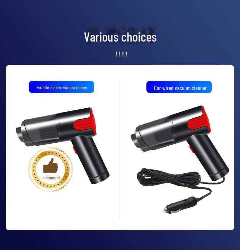 Wireless High-Power Portable Car Vacuum Cleaner with Strong Suction