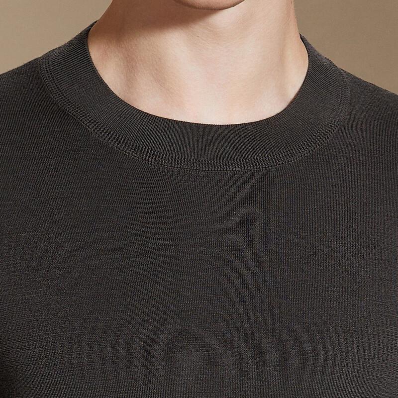 Antonio Men's Machine Washable 100% Wool Half-Turtleneck Sweater