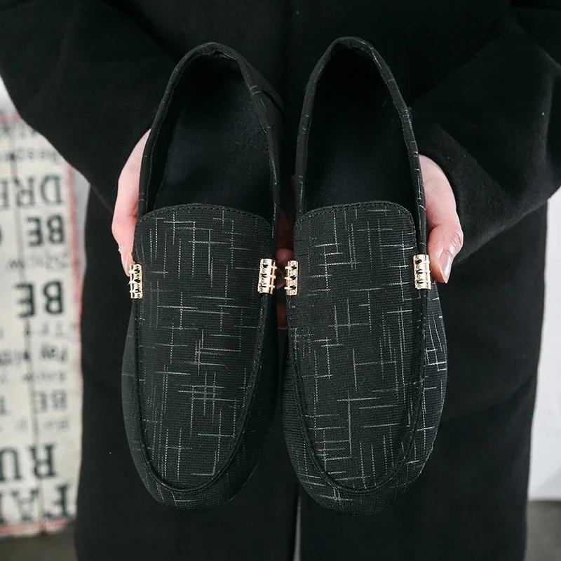 Fashion Men Casual Shoes Breathable Mens Driving Shoes Luxury Brand Men Loafers Comfort Slip-on Lightweight Lazy Shoes Moccasins