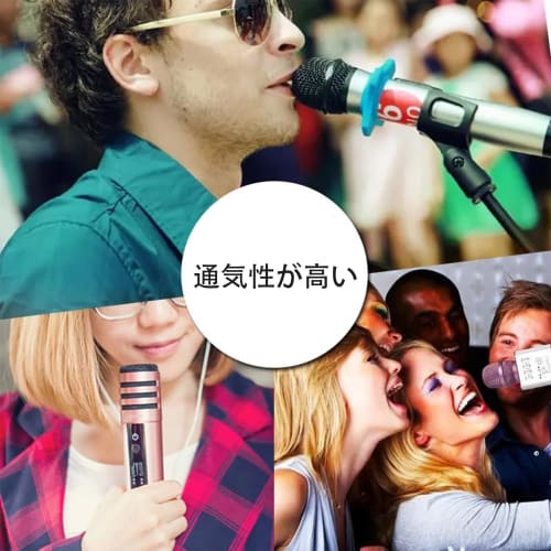 Lyyxjsltd Microphone Sponge Windscreen Cover, Reusable, Anti-Noise, Dustproof, 7.3*6*6cm Universal Type, Set of 6 (Gray)