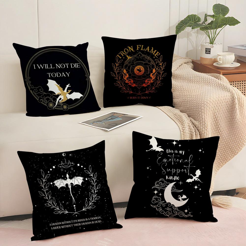 Cartoon WWingS DDragonS Cushion Cover Short plush Doublesided Print Square Throw Pillow Covers Sofa Home Cushion Decor