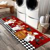 Premium Flannel Farmhouse Chef Kitchen Mat - Non-Slip Washable Floor Rug for Laundry Room, Hallway & Home Aesthetic Decor