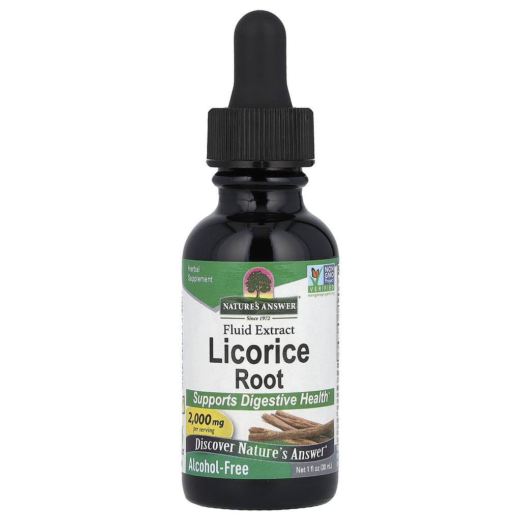 Nature's Answer, Licorice Root, Liquid Extract, Alcohol-Free, 2,000 mg, 1 fl oz (30 ml)