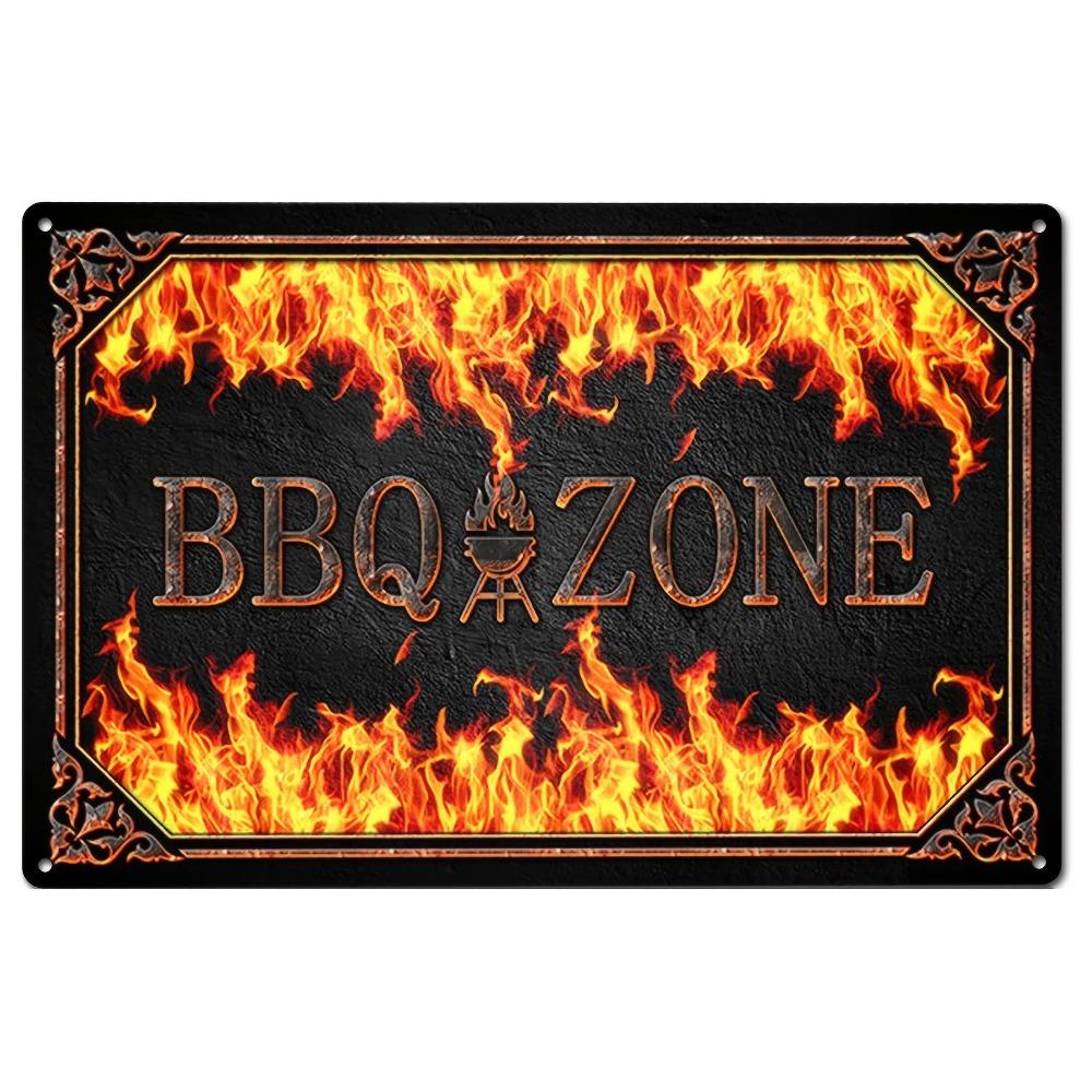 Vintage Metal Tin Poster BBQ Beer Bar Retro Metal Tin Signs Posters Plate Wall Decor for Bar Restaurant Cafe Clubs Retro Plaque